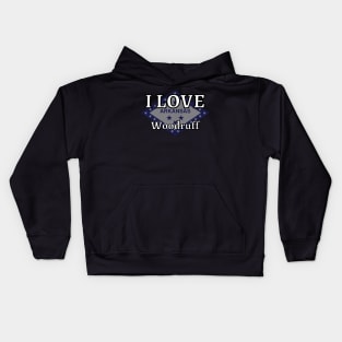 I LOVE Woodruff | Arkensas County Kids Hoodie